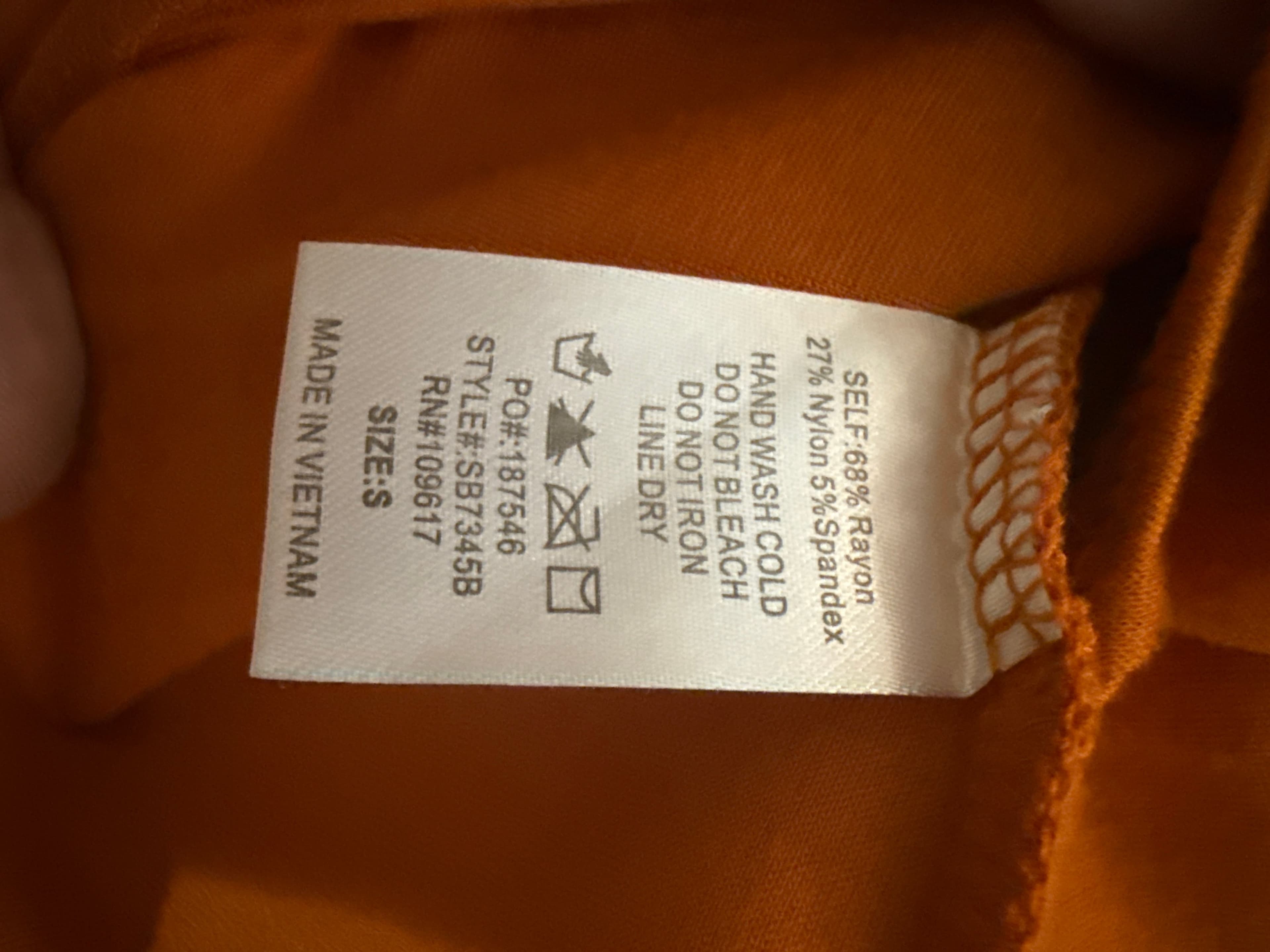 Orange Sleeveless Bodysuit - Thumbnail 4