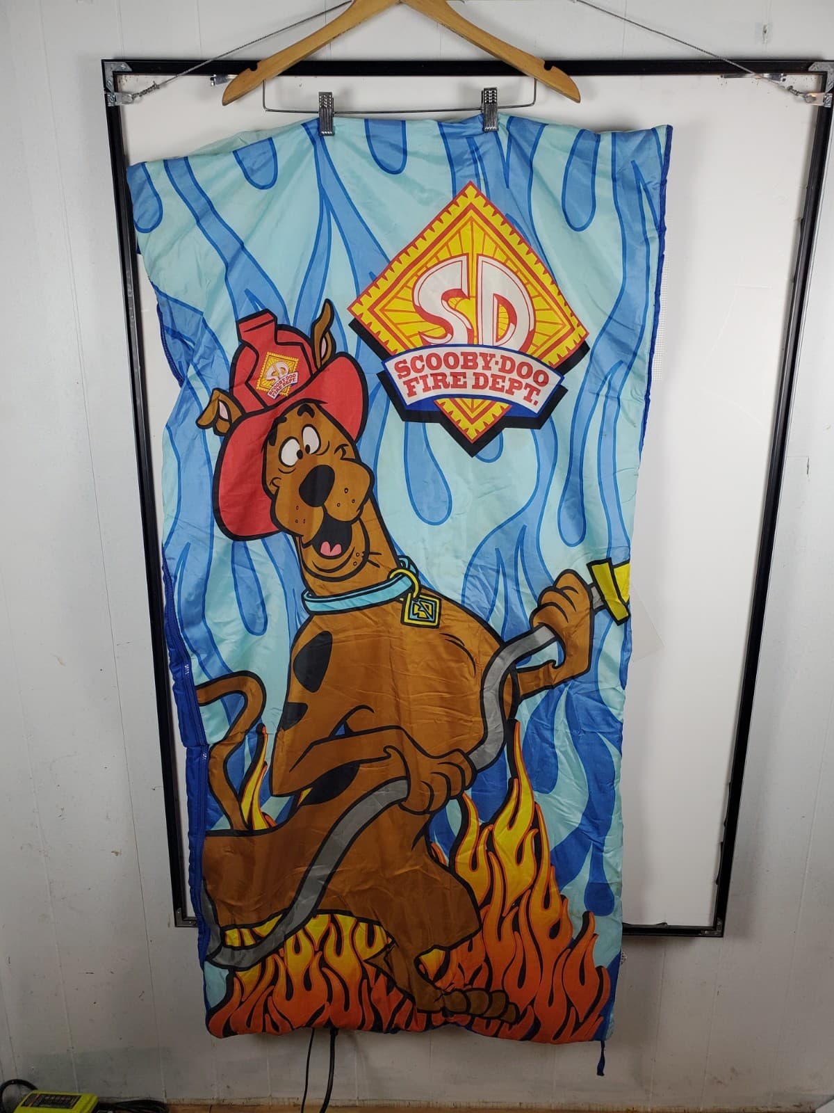 Vintage Scooby-Doo Fire Department Kids Sleeping Bag Idea Nuova Hanna-Barbera