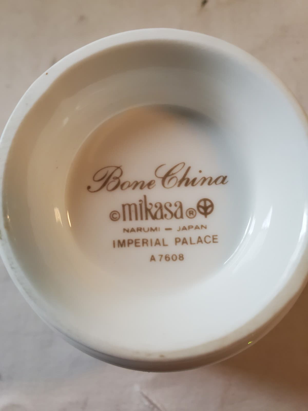 Vintage Mikasa Imperial Palace A7608 Tea Cup Set of 2 Fine China Japan Excellent - Thumbnail 9