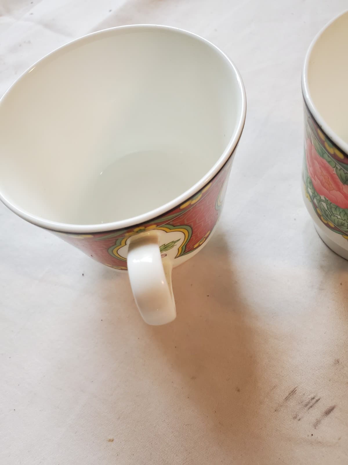 Vintage Mikasa Imperial Palace A7608 Tea Cup Set of 2 Fine China Japan Excellent - Thumbnail 4