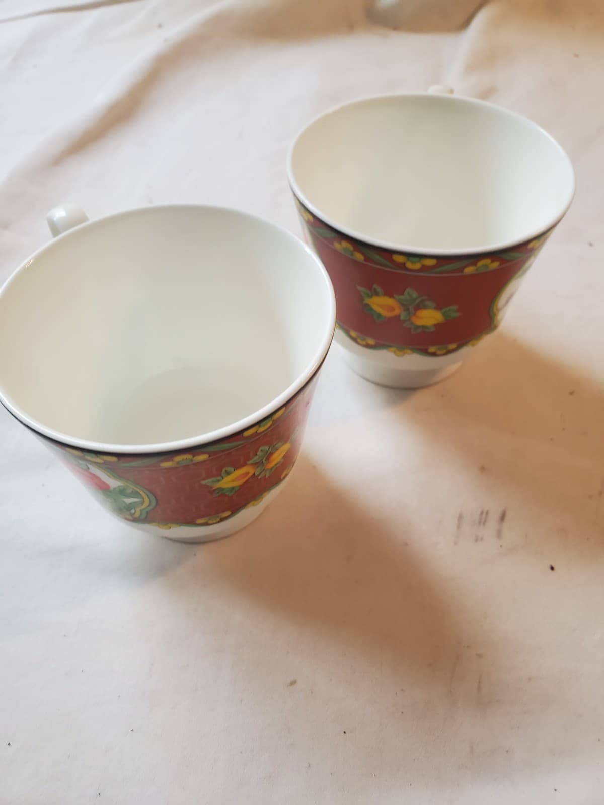 Vintage Mikasa Imperial Palace A7608 Tea Cup Set of 2 Fine China Japan Excellent - Thumbnail 6