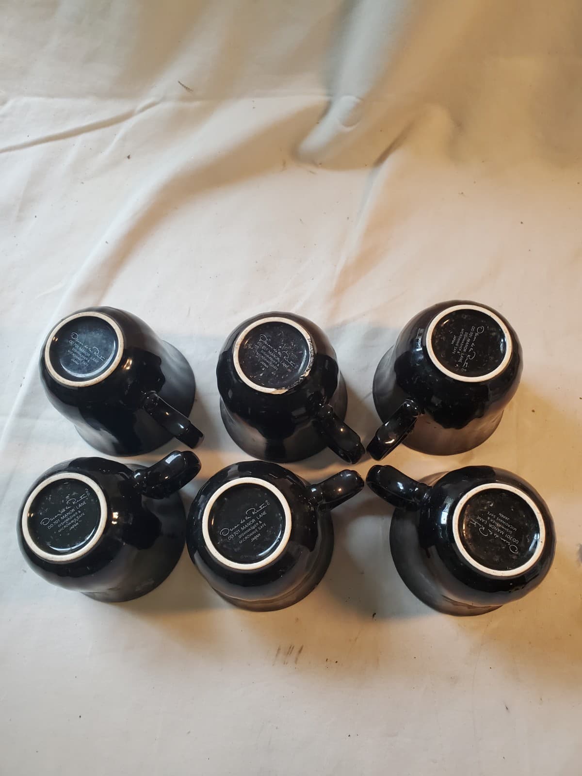 OSCAR DE LA RENTA DD701 MANOR LANE MADE IN JAPAN Set of 6 cups - Thumbnail 2
