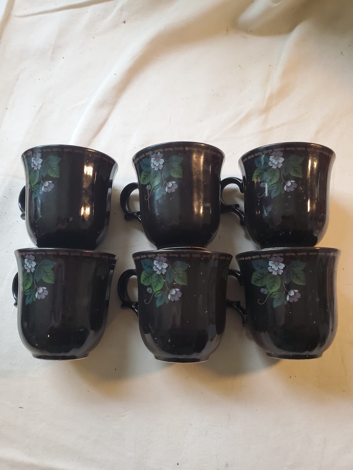 OSCAR DE LA RENTA DD701 MANOR LANE MADE IN JAPAN Set of 6 cups