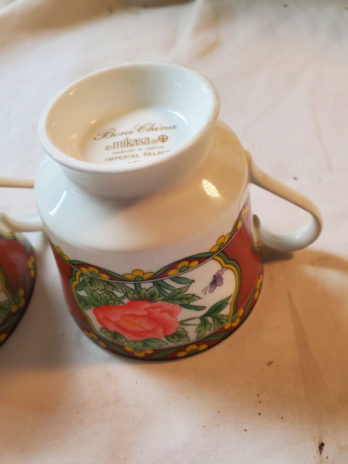 Vintage Mikasa Imperial Palace A7608 Tea Cup Set of 2 Fine China Japan Excellent - Thumbnail 2
