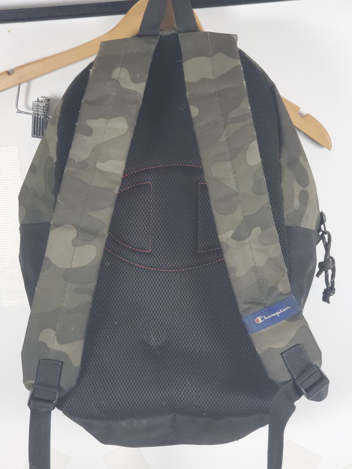 Champion Estate Backpack - Black and Camo with Blue Interior - Thumbnail 2