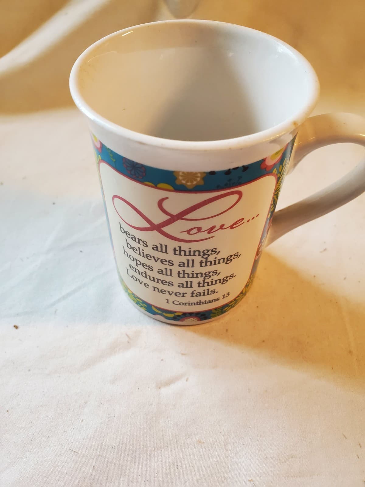 2012 Bay Island Love is Patient Bible Verse Collectible Coffee Mug Tea Latte Cup - Thumbnail 4