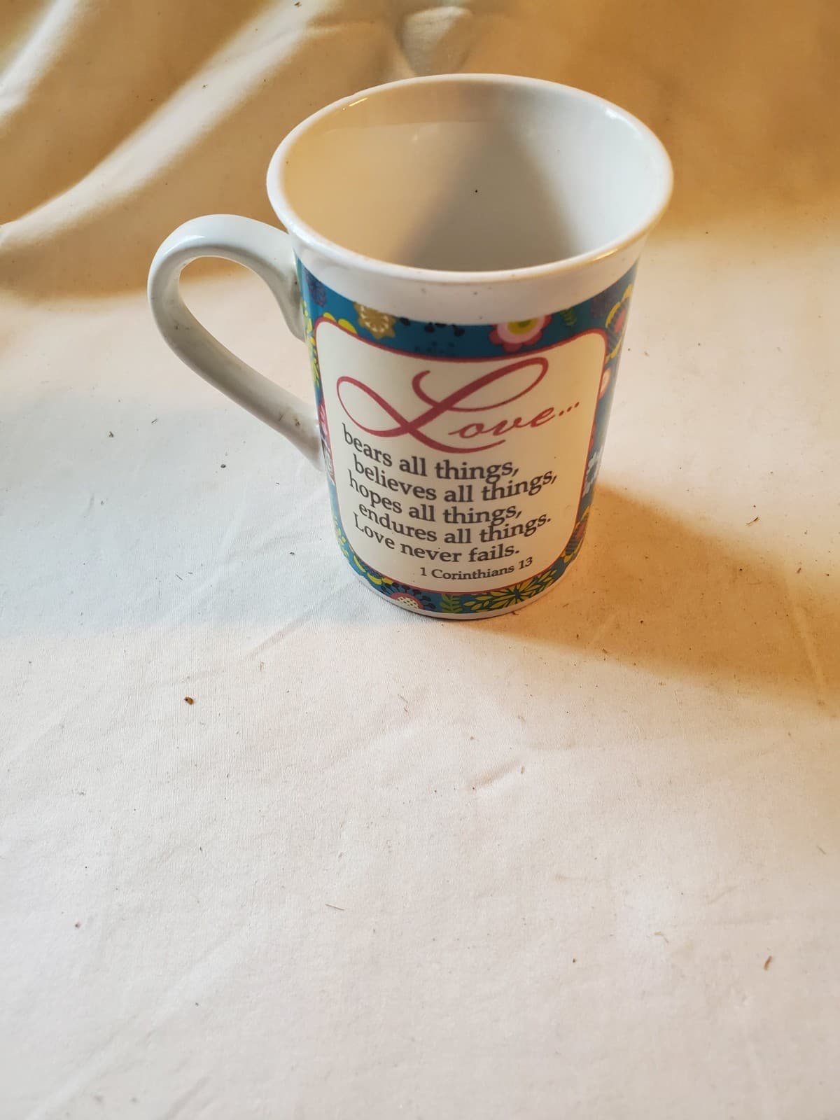 2012 Bay Island Love is Patient Bible Verse Collectible Coffee Mug Tea Latte Cup - Thumbnail 5
