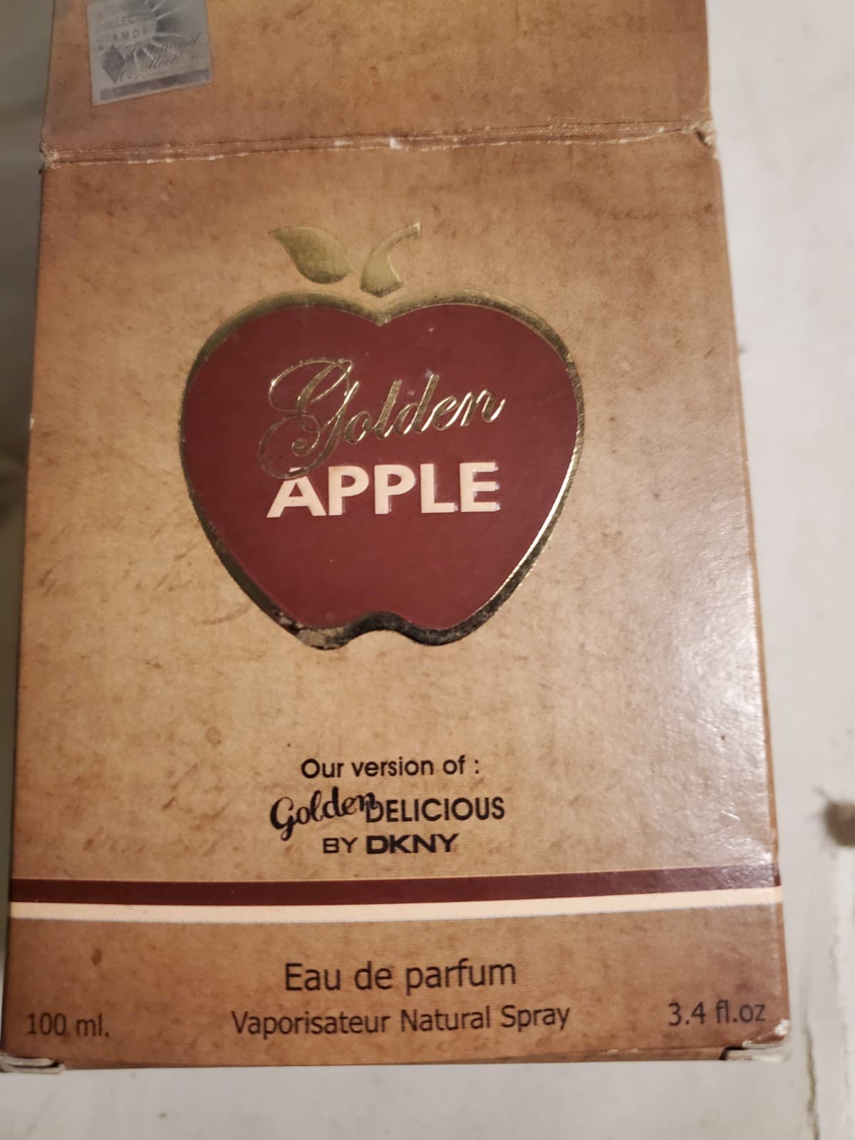 Vintage Golden Apple "Our Version of Golden by DKNY" Full Bottle w/ Original Box