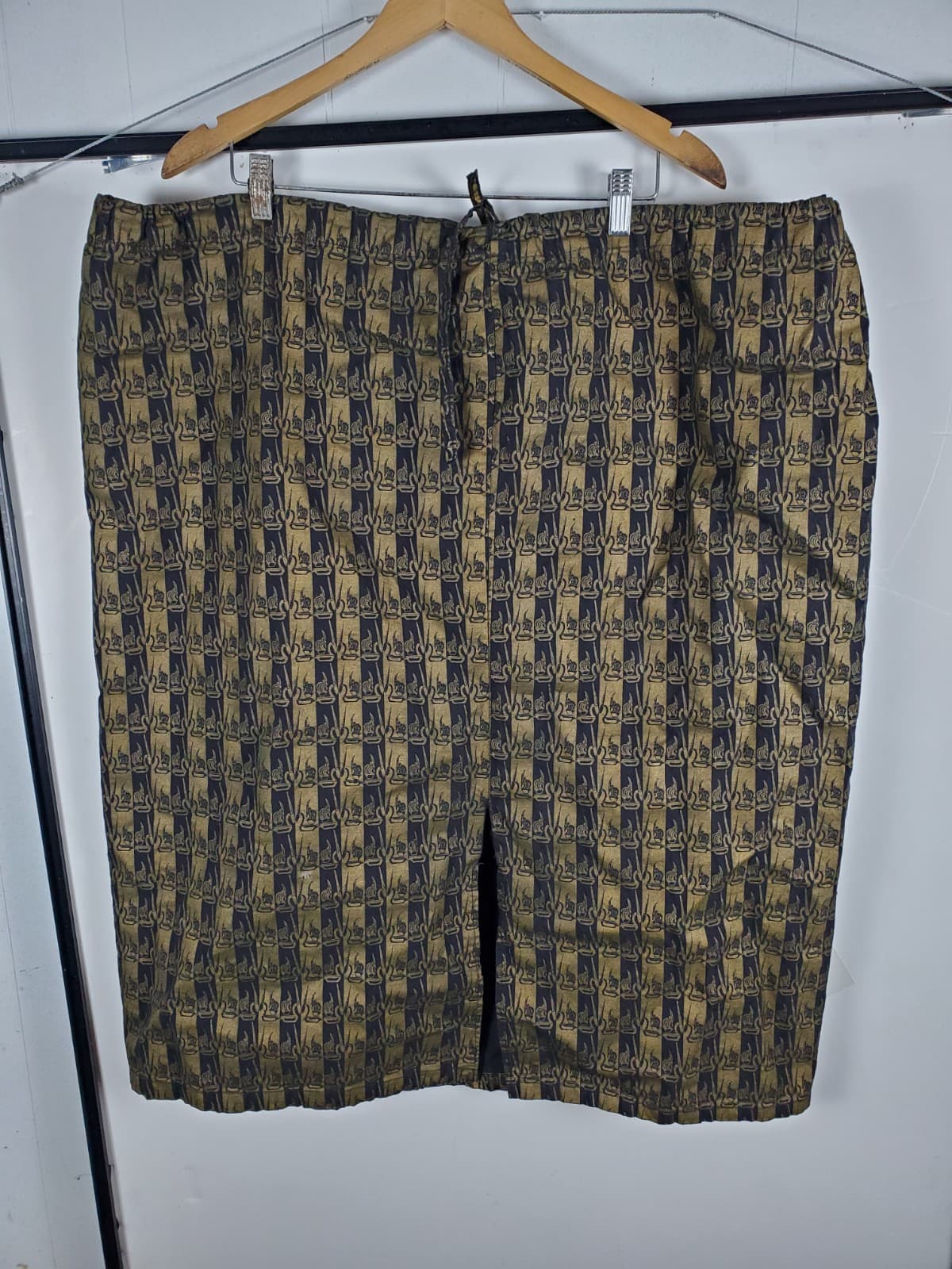 African Star Drawstring Wrap Skirt One Size Fits Most 100% Cotton Tribal Print