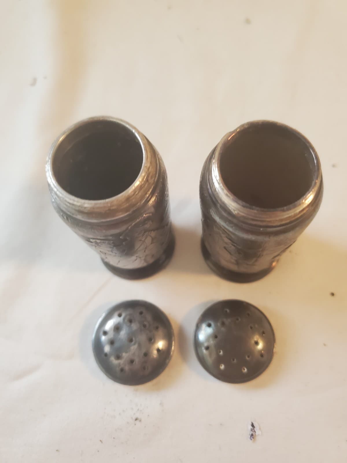 Reed and Barton 574 Salt & Pepper shakers Silver Plate - Thumbnail 4