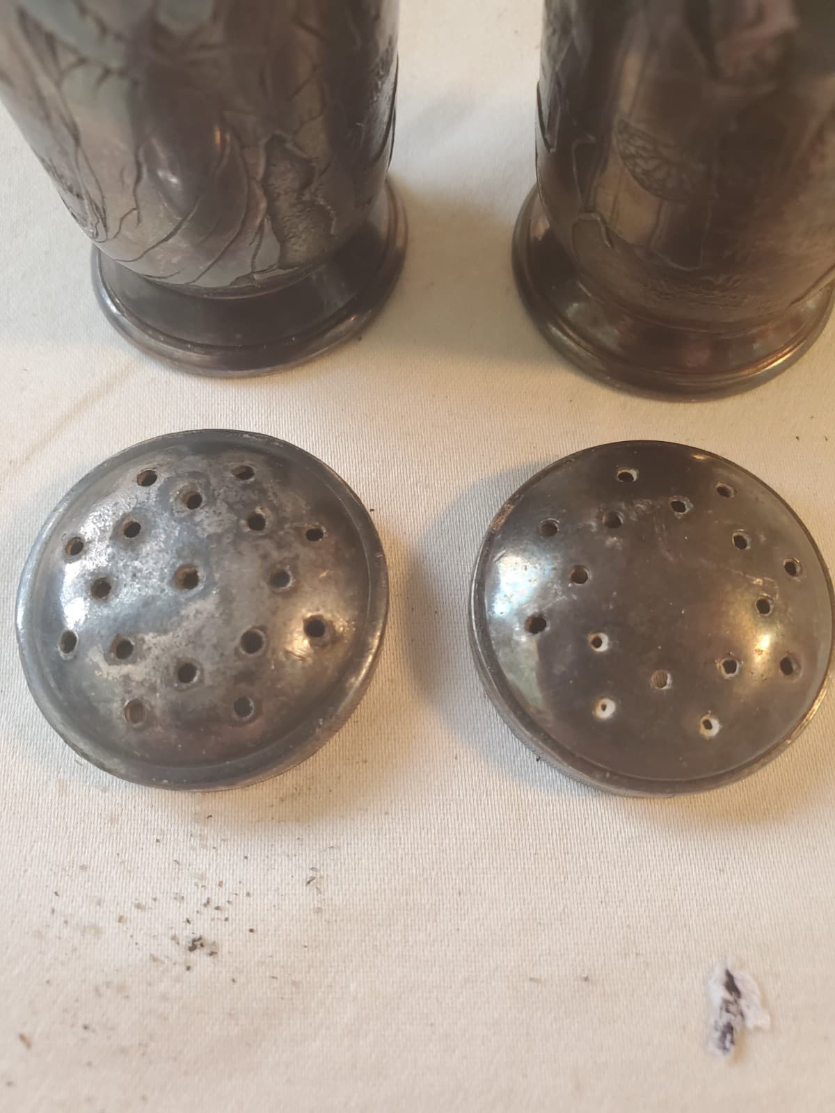 Reed and Barton 574 Salt & Pepper shakers Silver Plate - Thumbnail 5
