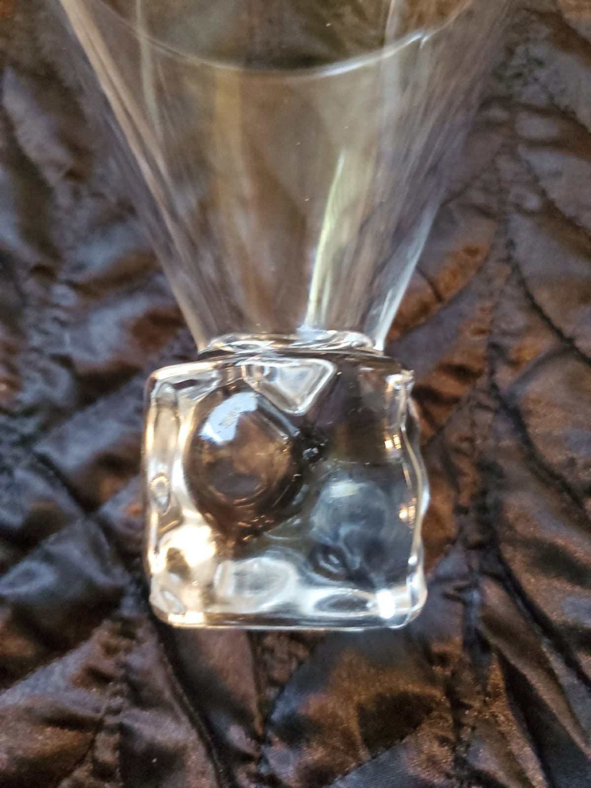 Vintage Disaronno Melting Ice Cube Stemless Martini Glasses Set of 2 Barware - Thumbnail 5