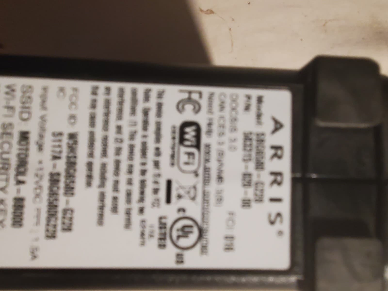 ARRIS SURFboard SBG 6580-G228 Cable Modem, Wi-Fi Router w/Charger an Coax cable - Thumbnail 2