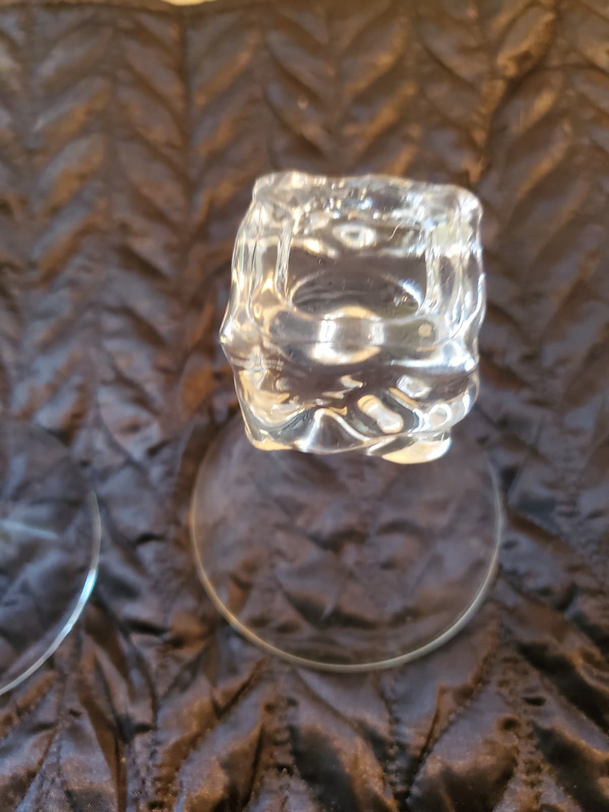 Vintage Disaronno Melting Ice Cube Stemless Martini Glasses Set of 2 Barware - Thumbnail 3