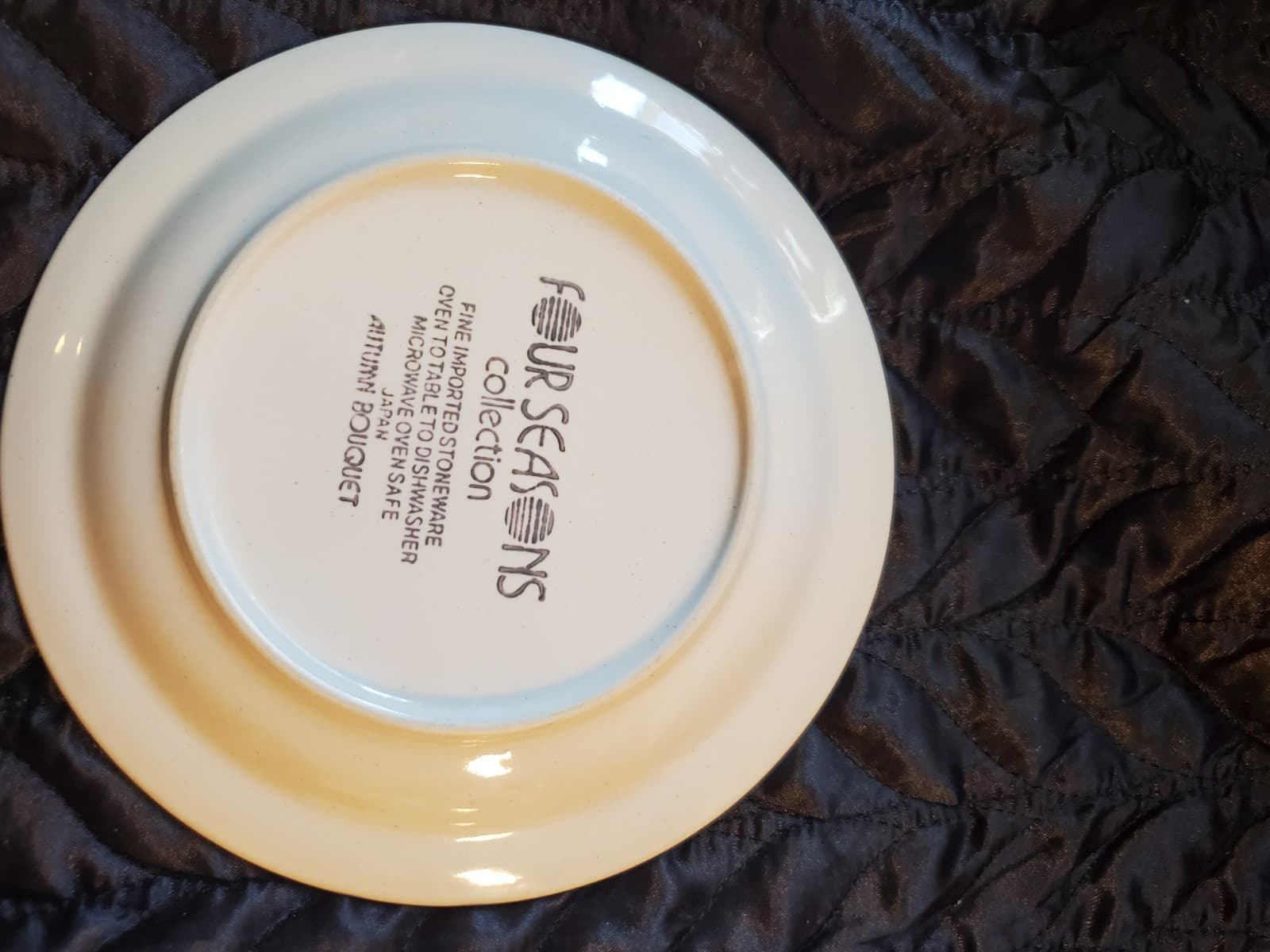 2 Vintage Four Seasons Collections Autumn Bouquet Salad Plates 6.5" Japan - Thumbnail 6