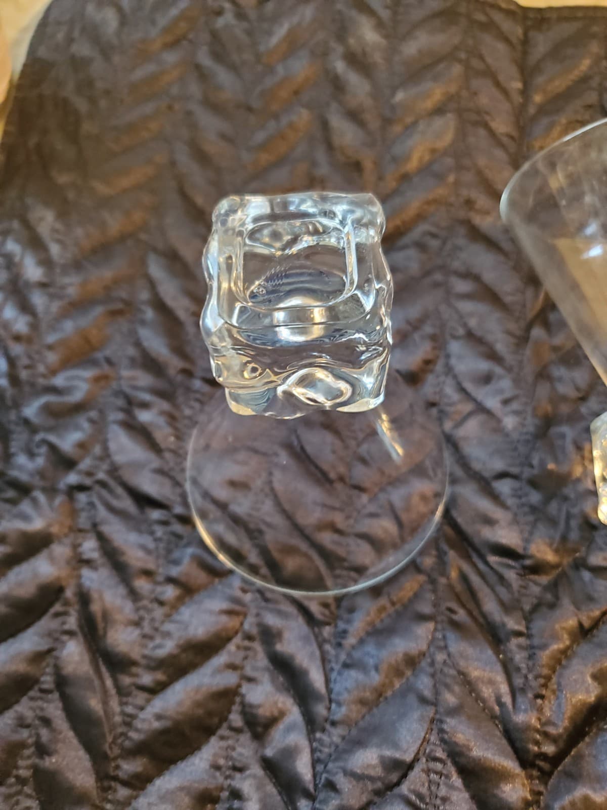 Vintage Disaronno Melting Ice Cube Stemless Martini Glasses Set of 2 Barware - Thumbnail 2
