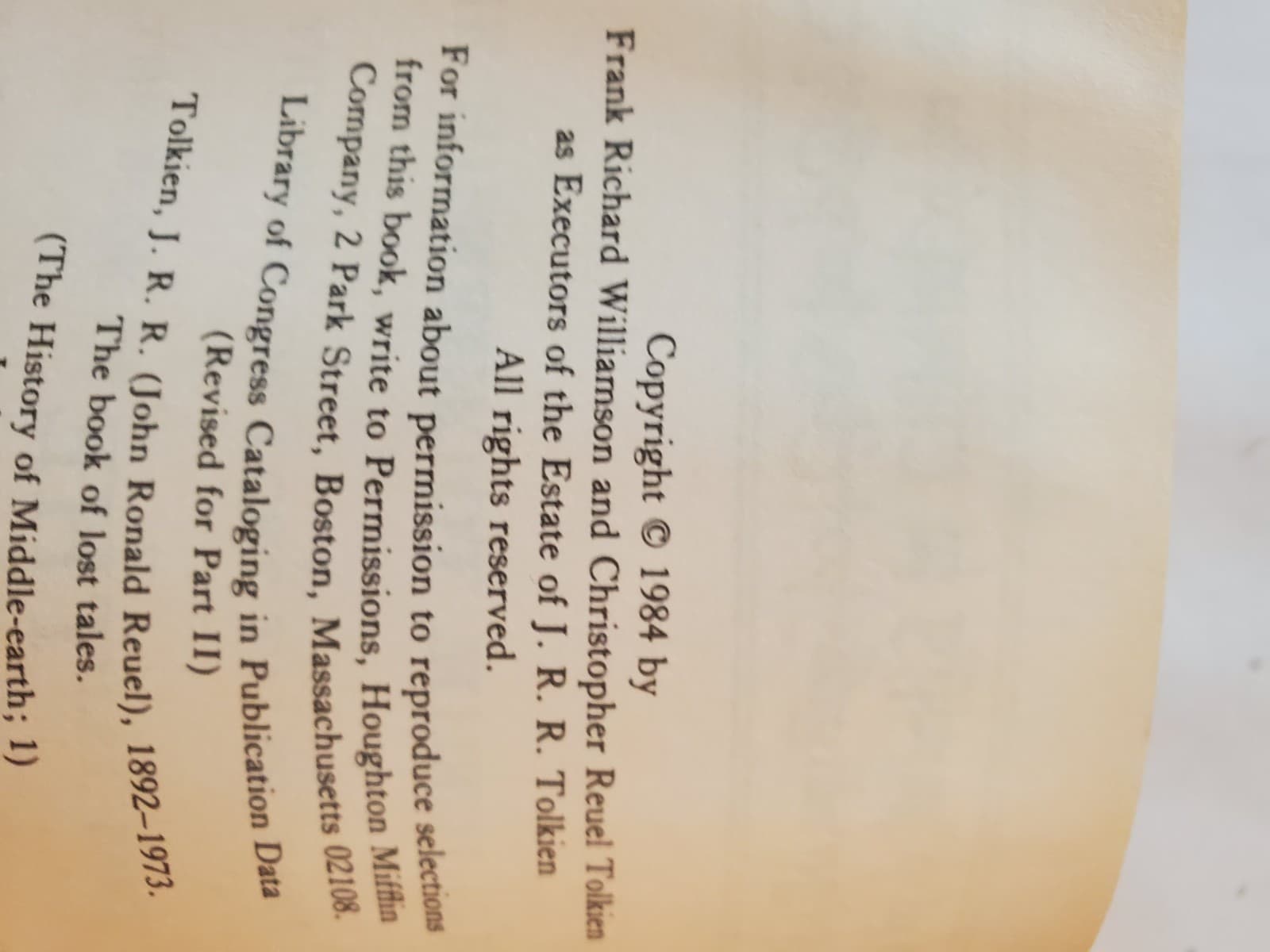 The book of lost tales part 2 - JRR Tolkien - paperback - Thumbnail 2