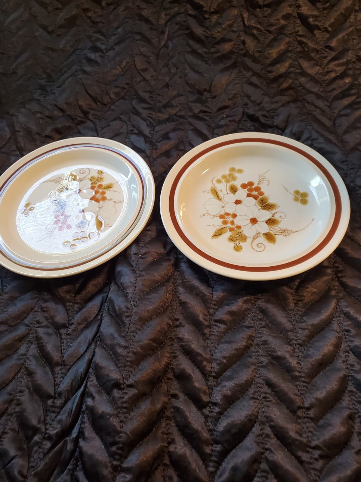 2 Vintage Four Seasons Collections Autumn Bouquet Salad Plates 6.5" Japan - Thumbnail 2