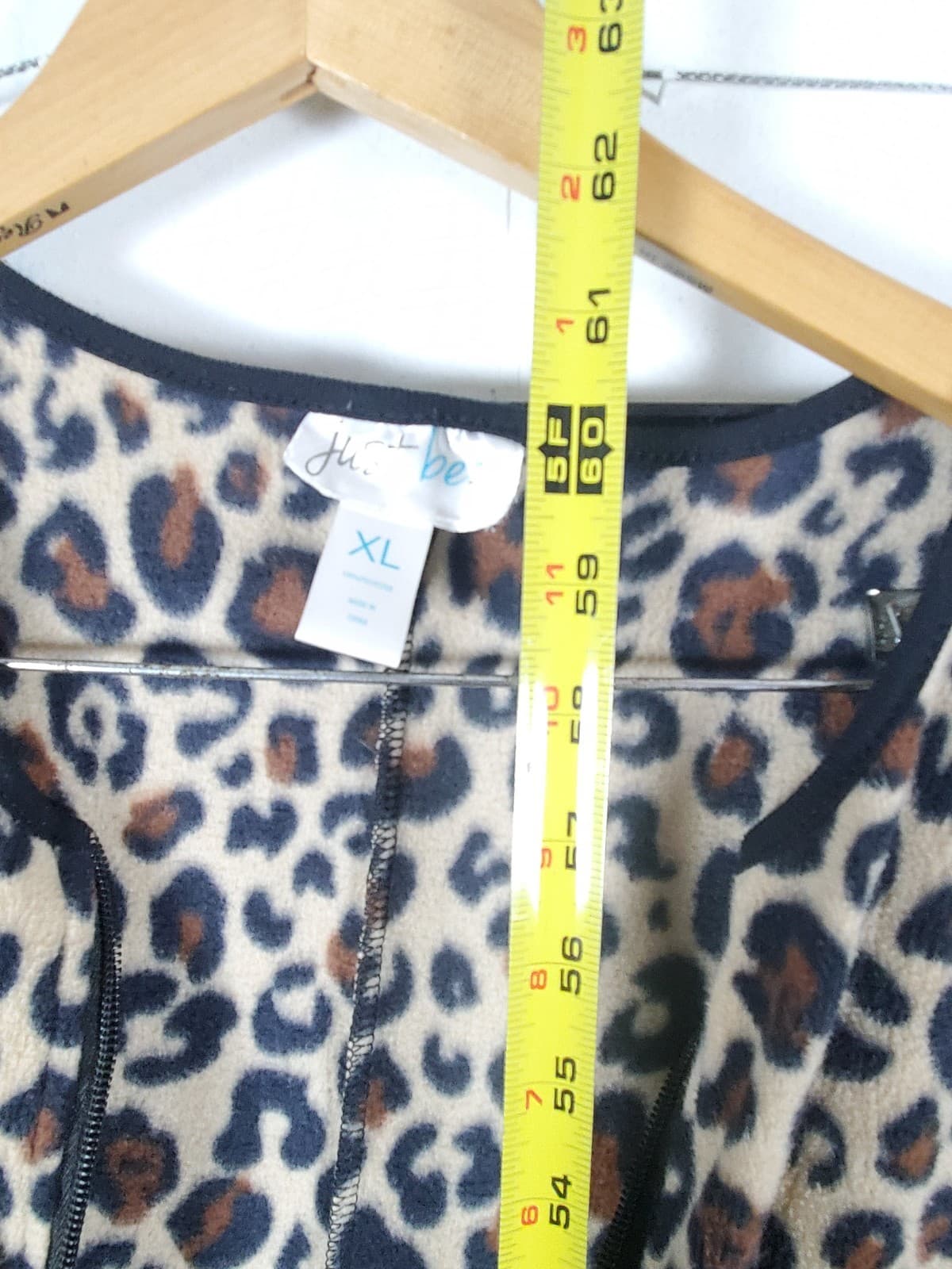 Footie Pajamas Leopard Print Long Sleeve - Lounge - Comfy - XL - Thumbnail 7