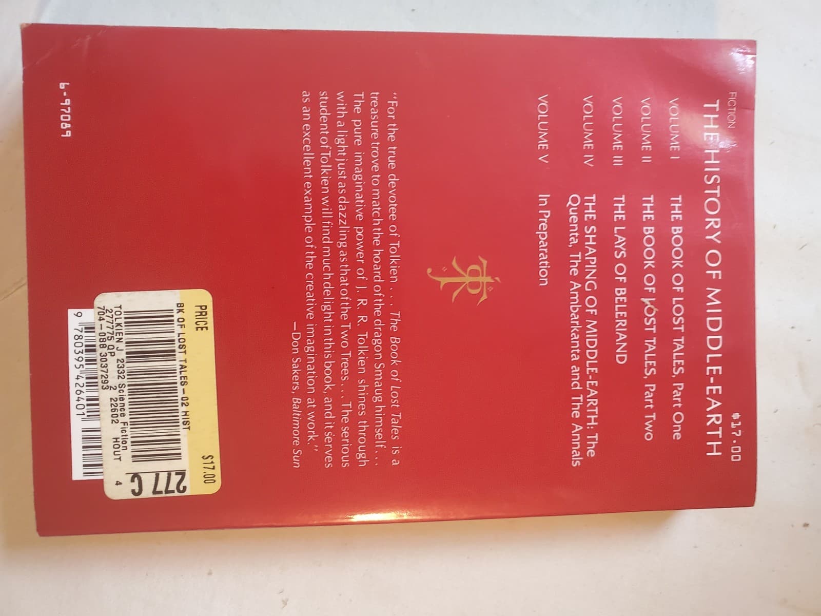 The book of lost tales part 2 - JRR Tolkien - paperback - Thumbnail 4