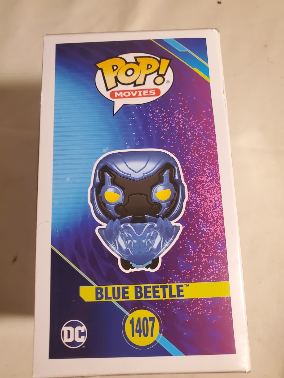 Funko Pop! Blue Beetle #1407 GITD Glow in the Dark Target Exclusive NEW - Thumbnail 2