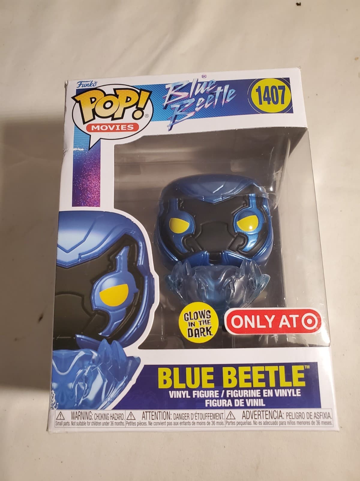 Funko Pop! Blue Beetle #1407 GITD Glow in the Dark Target Exclusive NEW