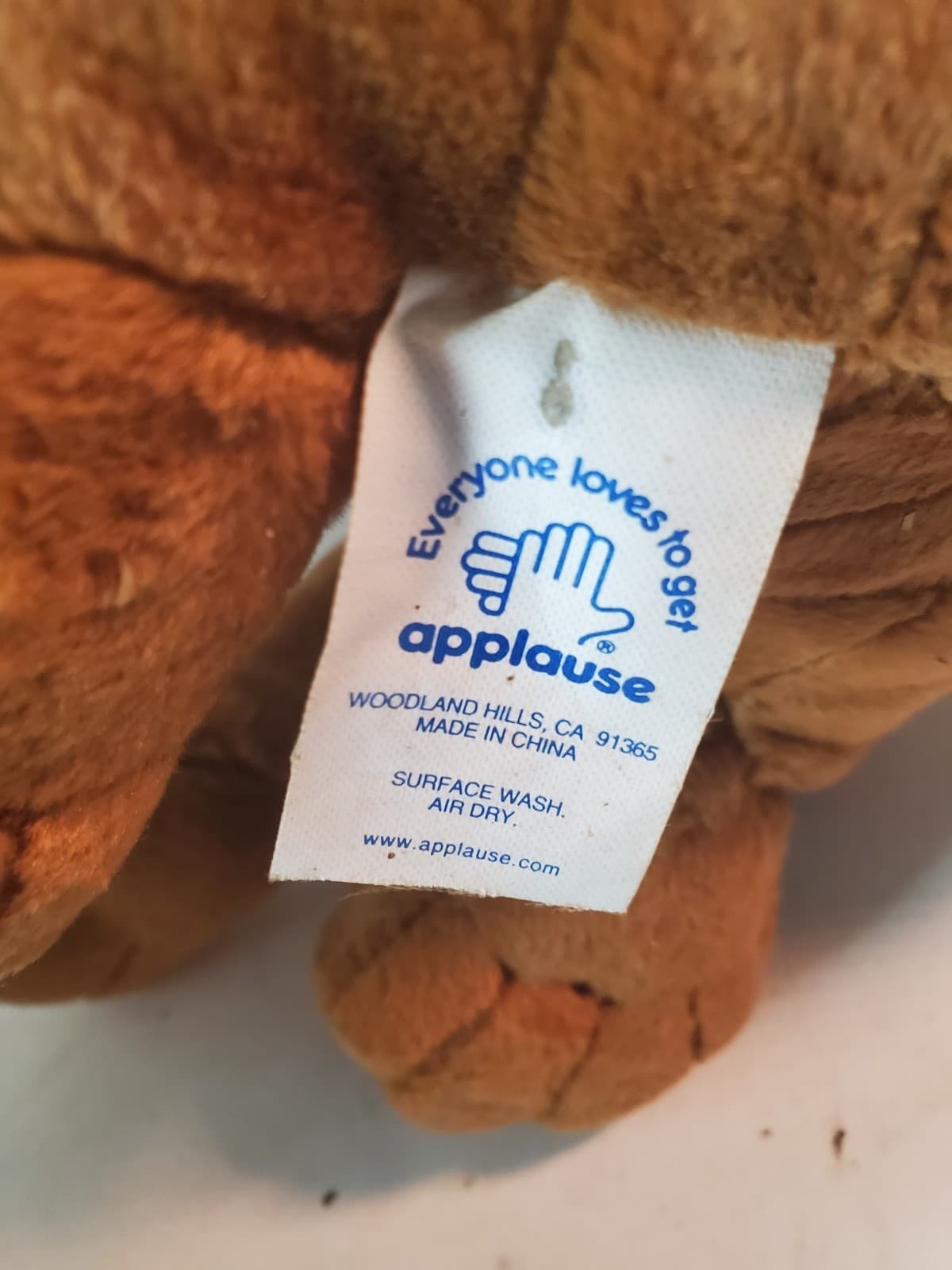 Vintage Scooby Doo Plush 12" - Too many scooby snacks...can't talk. - Thumbnail 4