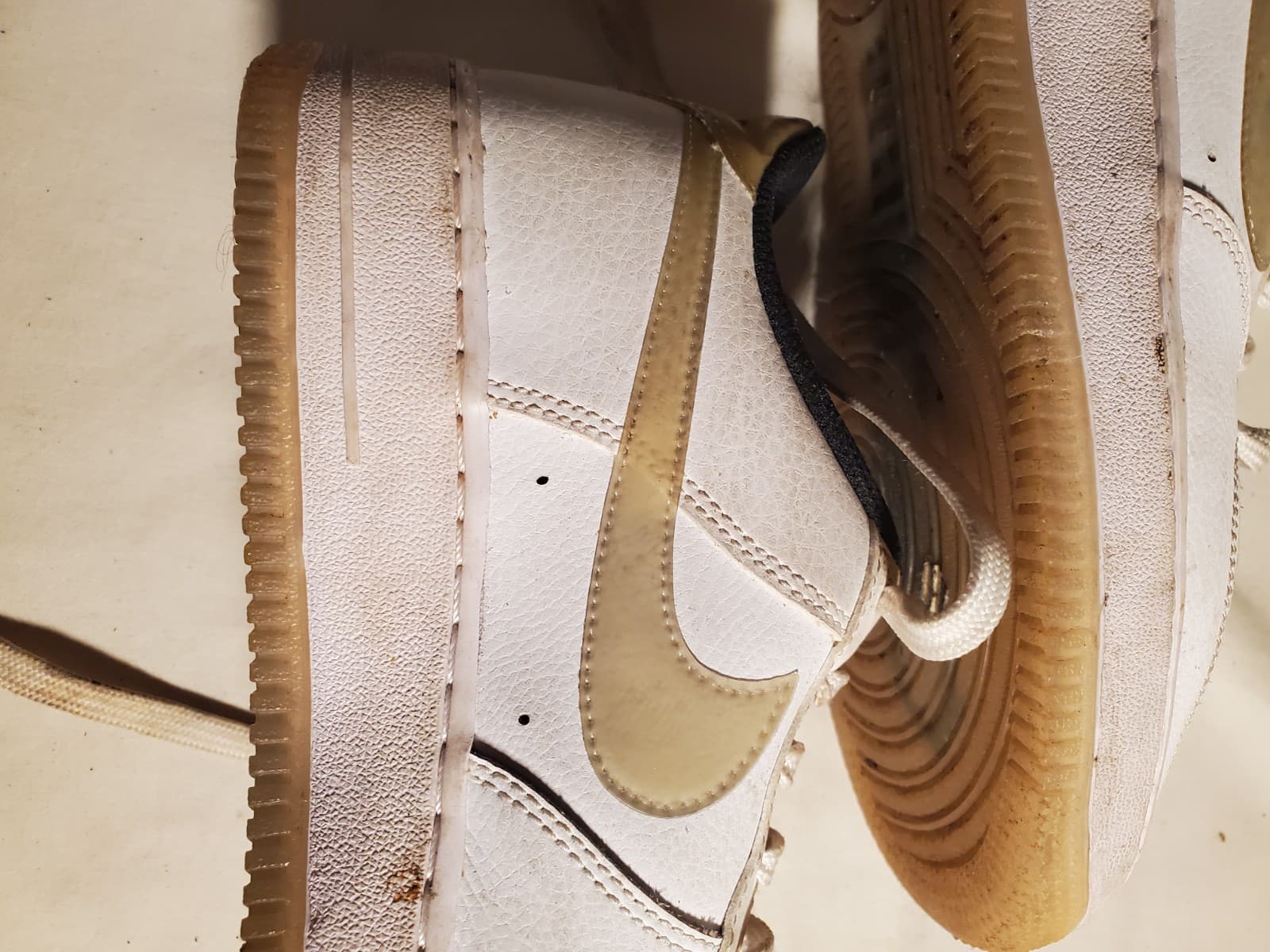 Nike Air Force 1 Low KSA GS White Youth Size 6.5Y CW5909-100 Sneakers Shoes - Thumbnail 7