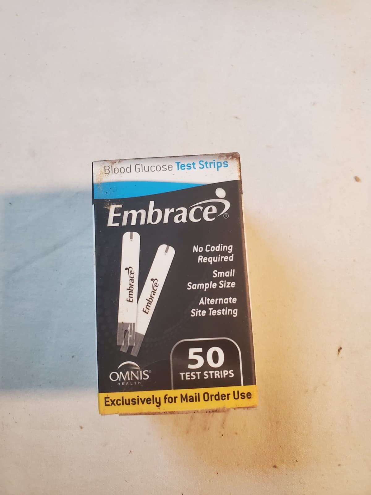 Expired Embrace Blood Glucose Diabetic Test Strips 50 count unopened. 78 Boxes