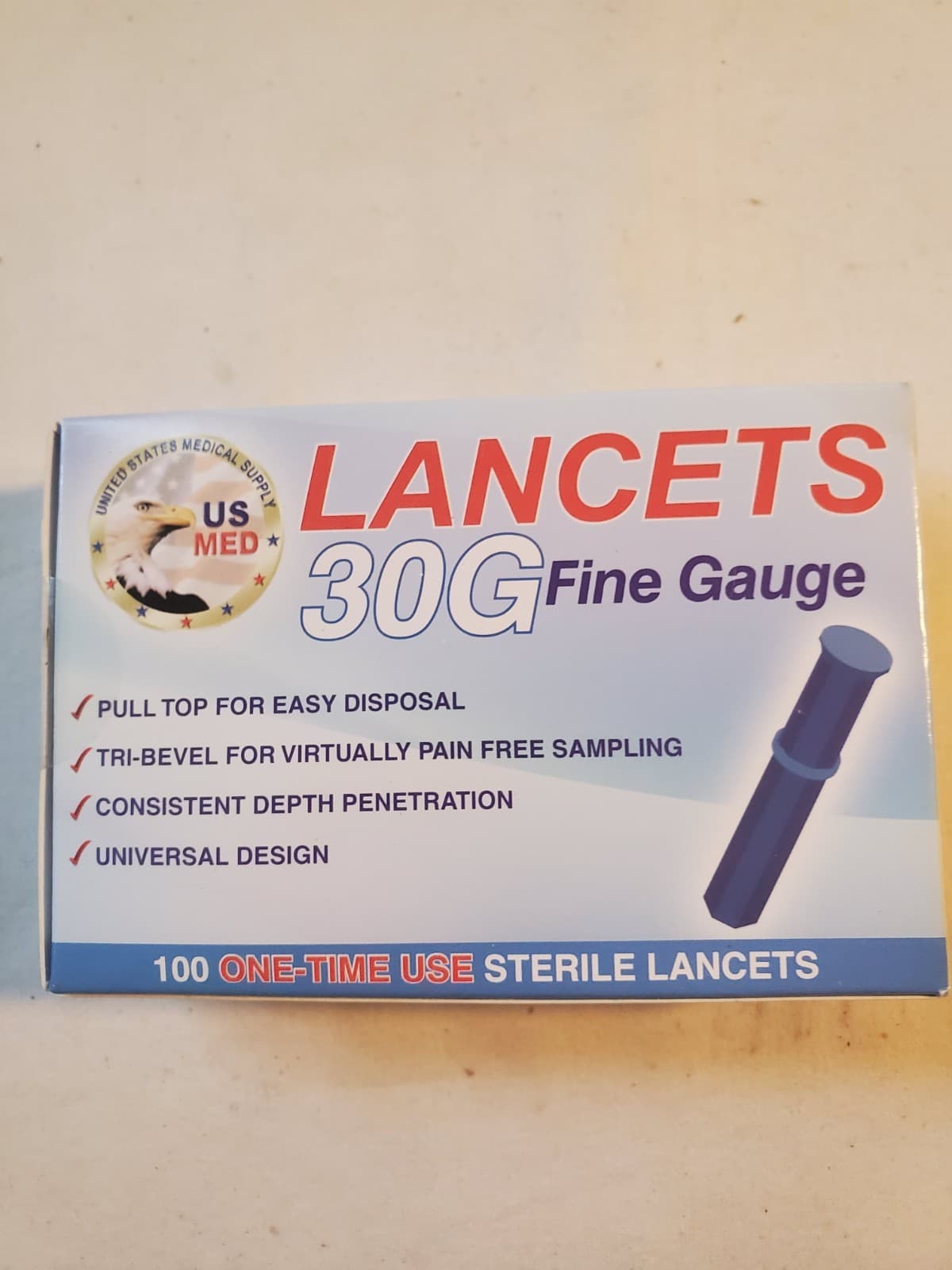 New Old Stock of Sterile Lancets One-Time Use 30G Fine Gauge - 36 boxes