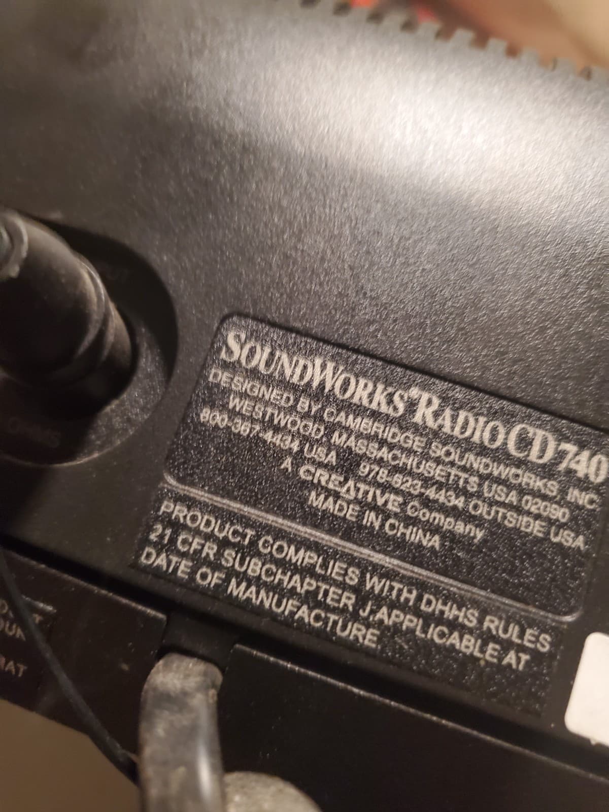 TESTED Cambridge SoundWorks CD740 CD Player AM FM Radio Compact Disc Music Aux - Thumbnail 6