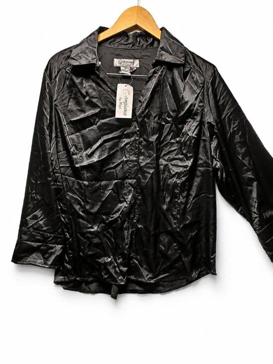 Giorgiana by Naji Long Sleeve Blouse - Black - Womens 2X - Thumbnail 7