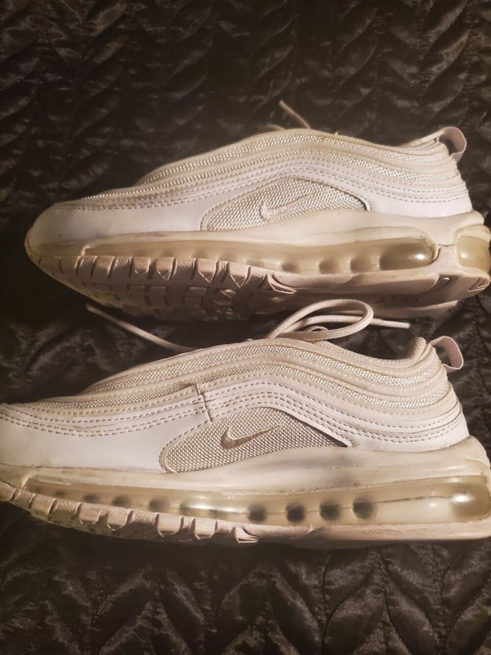 Nike‎ Air Max 97 Triple White Running Shoes DH8016-100 Women's Sz 8