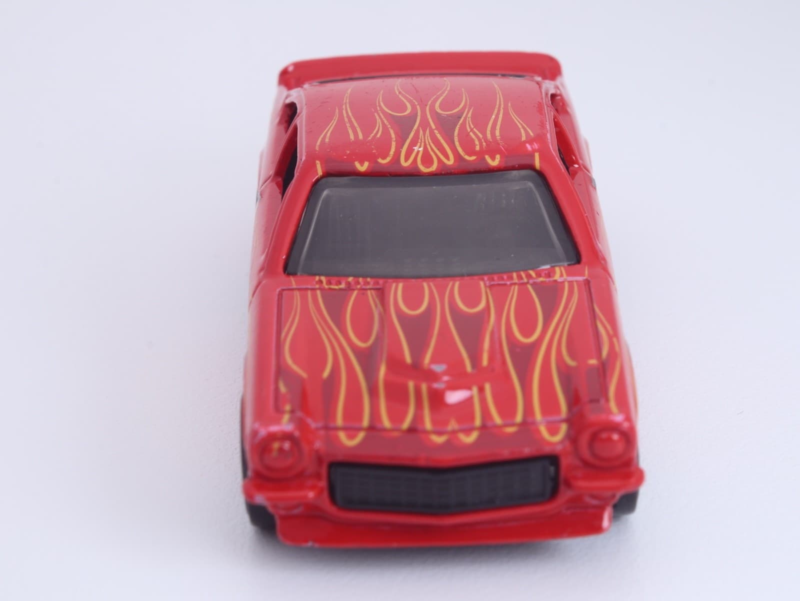 Hot Wheels ~ 1972 CUSTOM V8 Vega ~ Red Flames Diecast 1:64 - Thumbnail 8