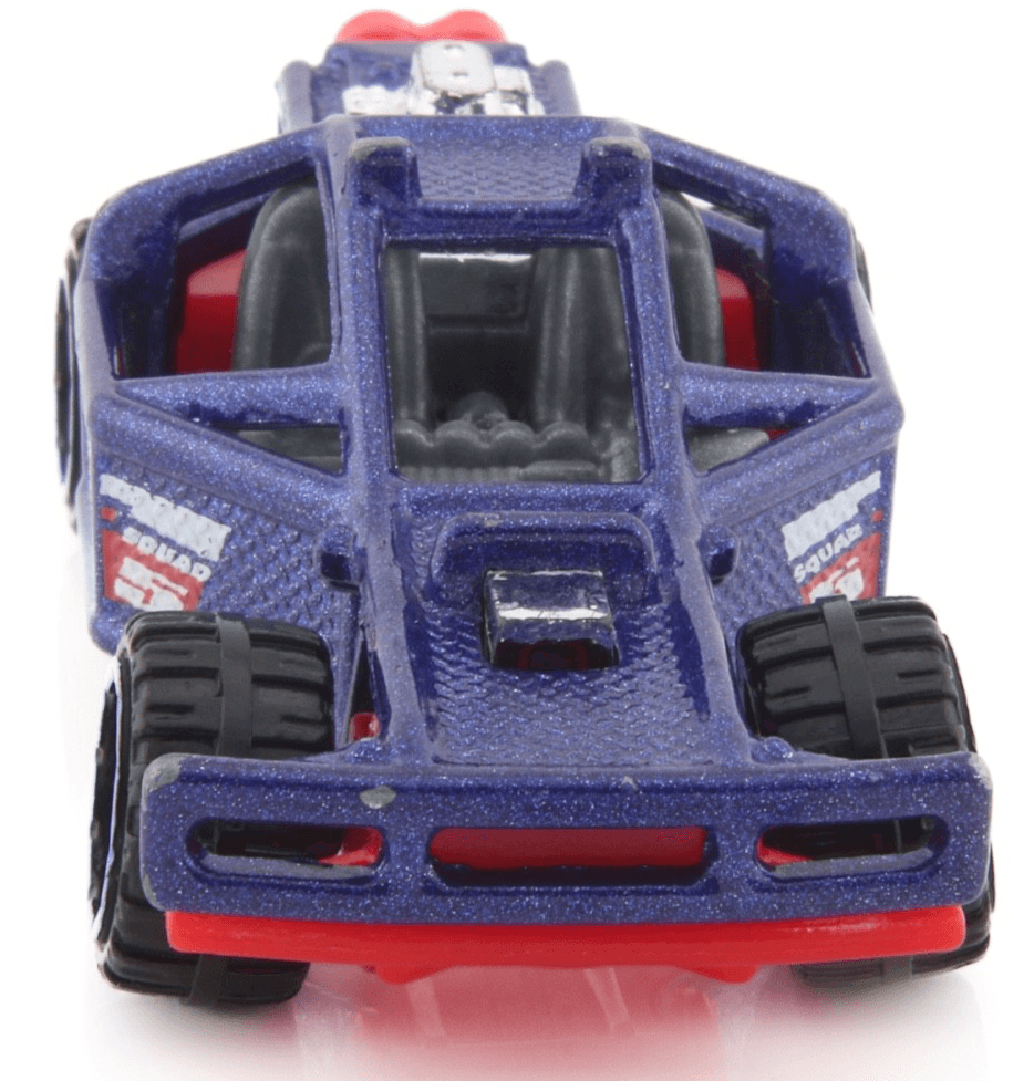 Hot Wheels Police Squad 5 ~ ROLL CAGE Police Cruiser ~ Blue 1:64 Diecast Car - Thumbnail 7