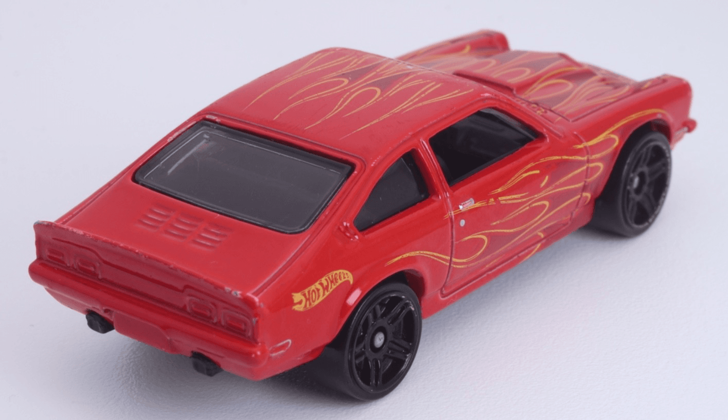 Hot Wheels ~ 1972 CUSTOM V8 Vega ~ Red Flames Diecast 1:64 - Thumbnail 5