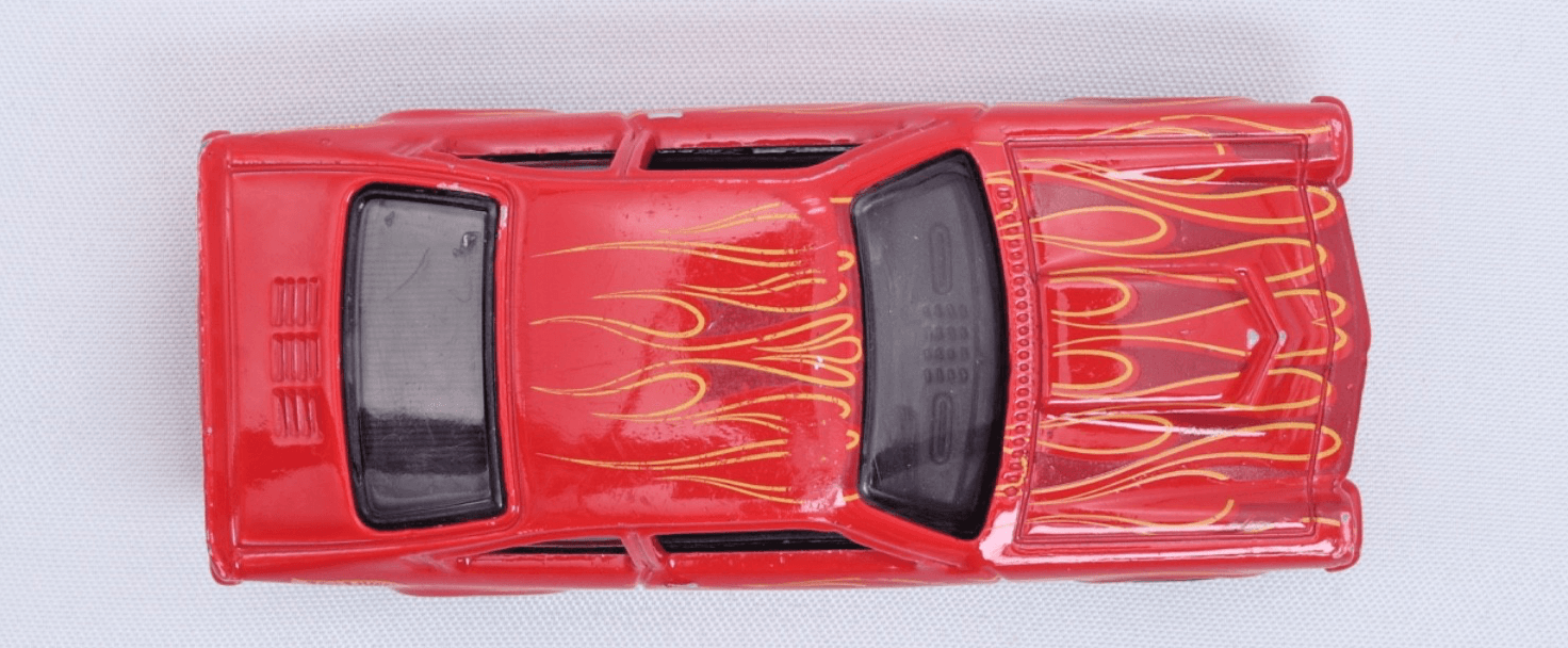 Hot Wheels ~ 1972 CUSTOM V8 Vega ~ Red Flames Diecast 1:64 - Thumbnail 9