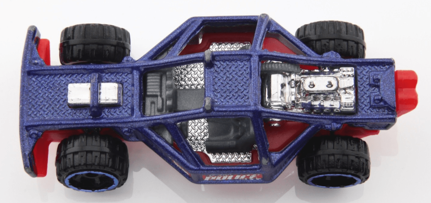 Hot Wheels Police Squad 5 ~ ROLL CAGE Police Cruiser ~ Blue 1:64 Diecast Car - Thumbnail 9