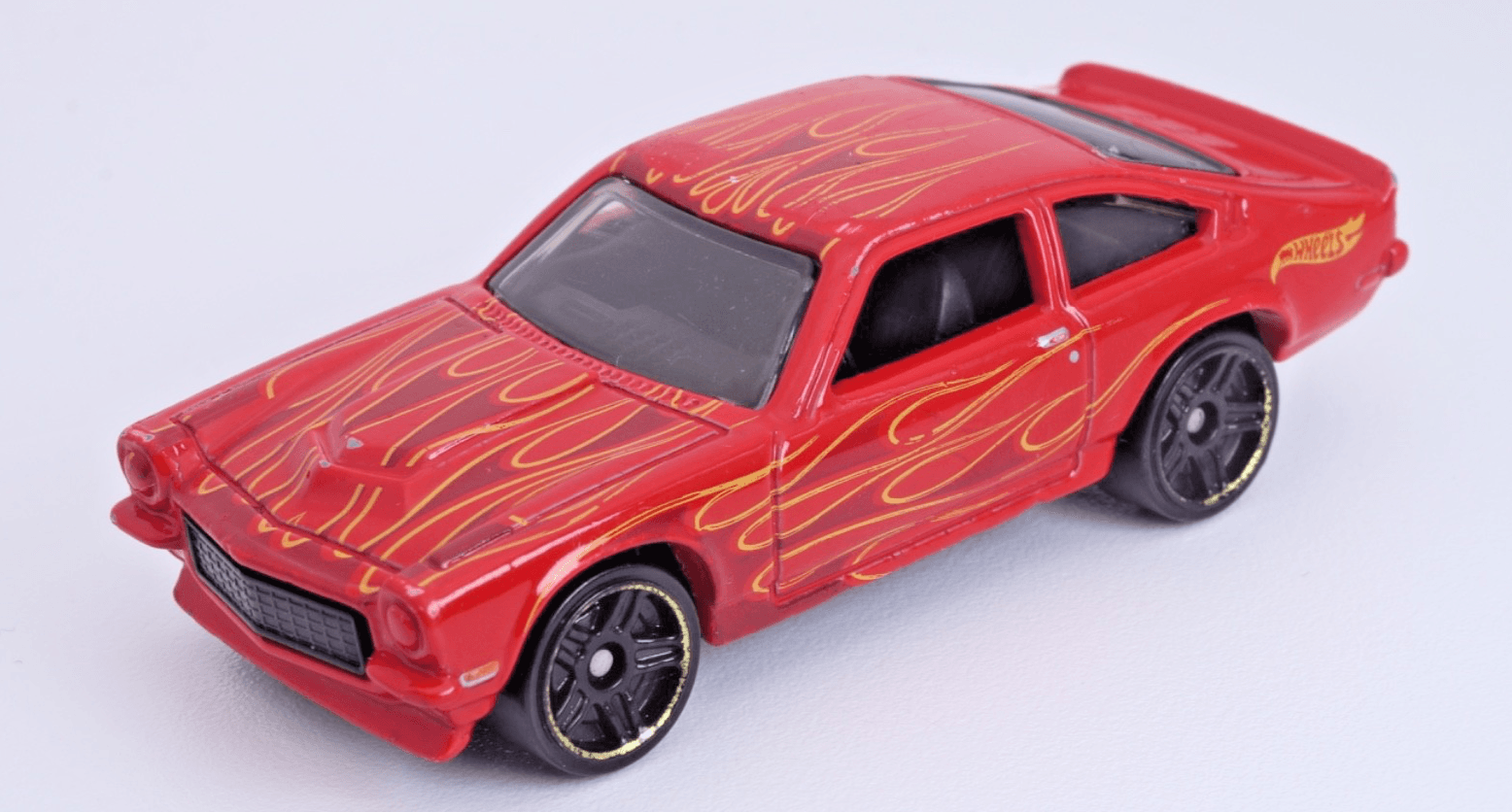 Hot Wheels ~ 1972 CUSTOM V8 Vega ~ Red Flames Diecast 1:64 - Thumbnail 2