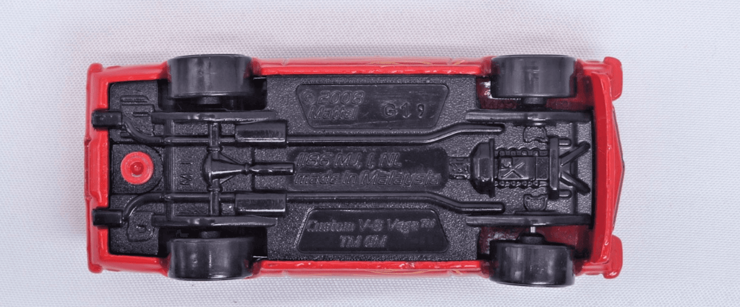 Hot Wheels ~ 1972 CUSTOM V8 Vega ~ Red Flames Diecast 1:64 - Thumbnail 10