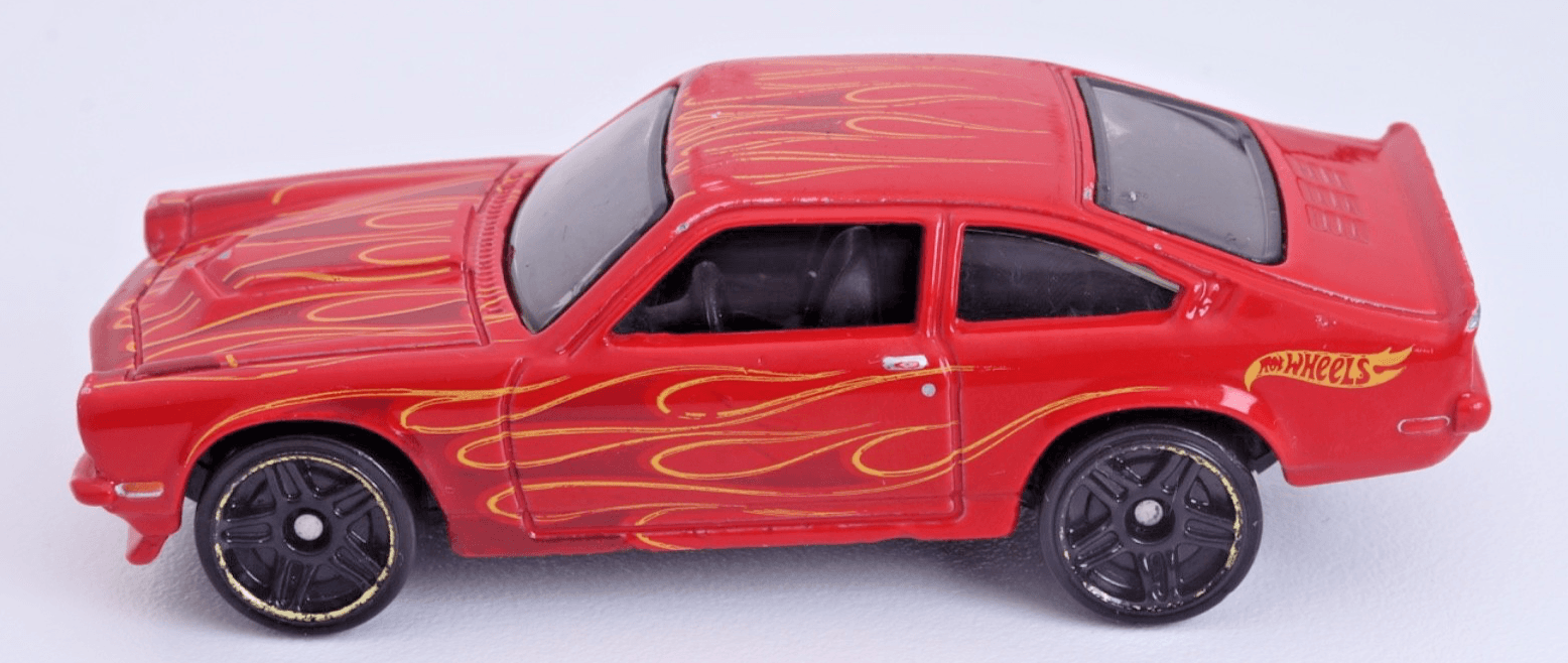 Hot Wheels ~ 1972 CUSTOM V8 Vega ~ Red Flames Diecast 1:64 - Thumbnail 4