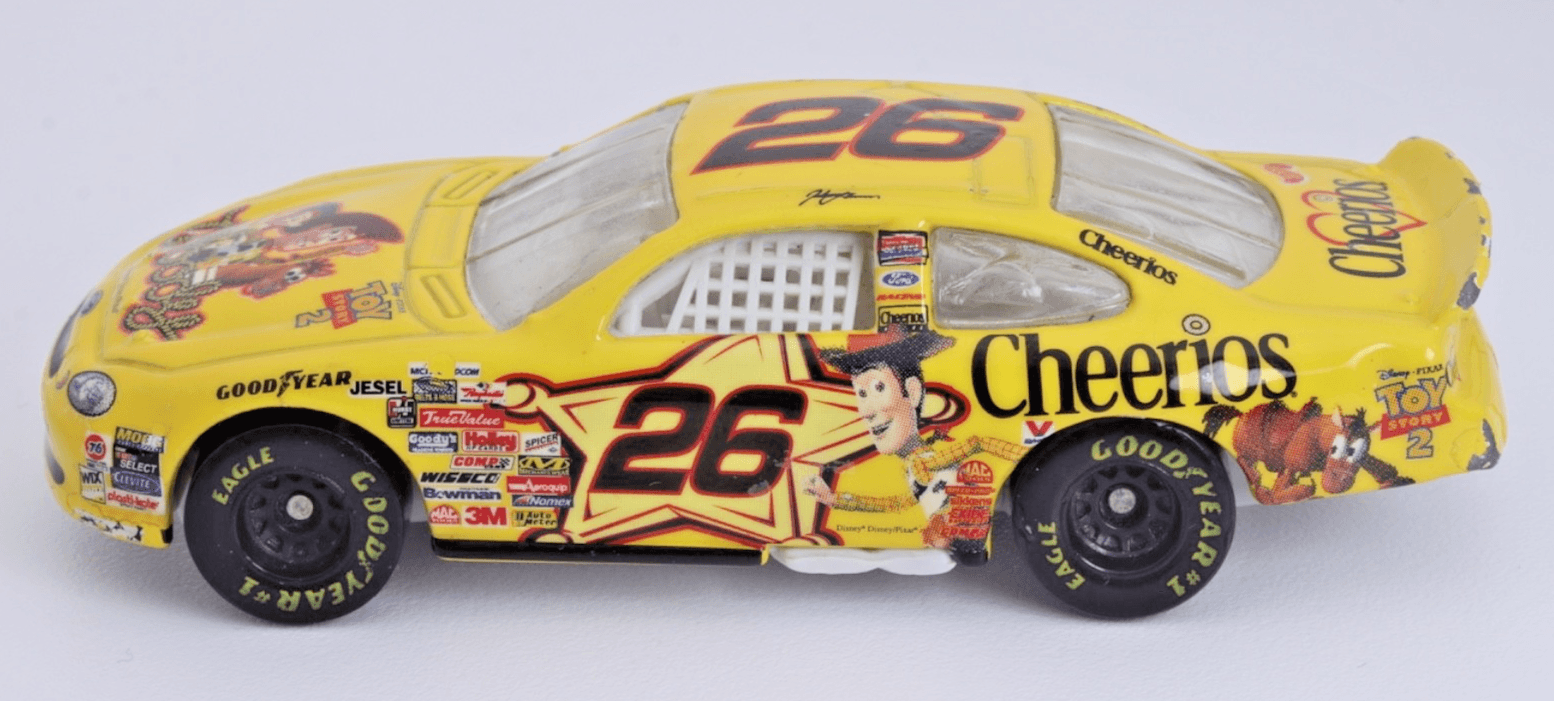 1999 Hot Wheels ~ NASCAR Johnny Benson #26 Cheerios Toy Story 2 FORD TAURUS 1/64 - Thumbnail 4