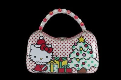 Sanrio Hello Kitty Festive Christmas Tin Purse Holiday - Thumbnail 2