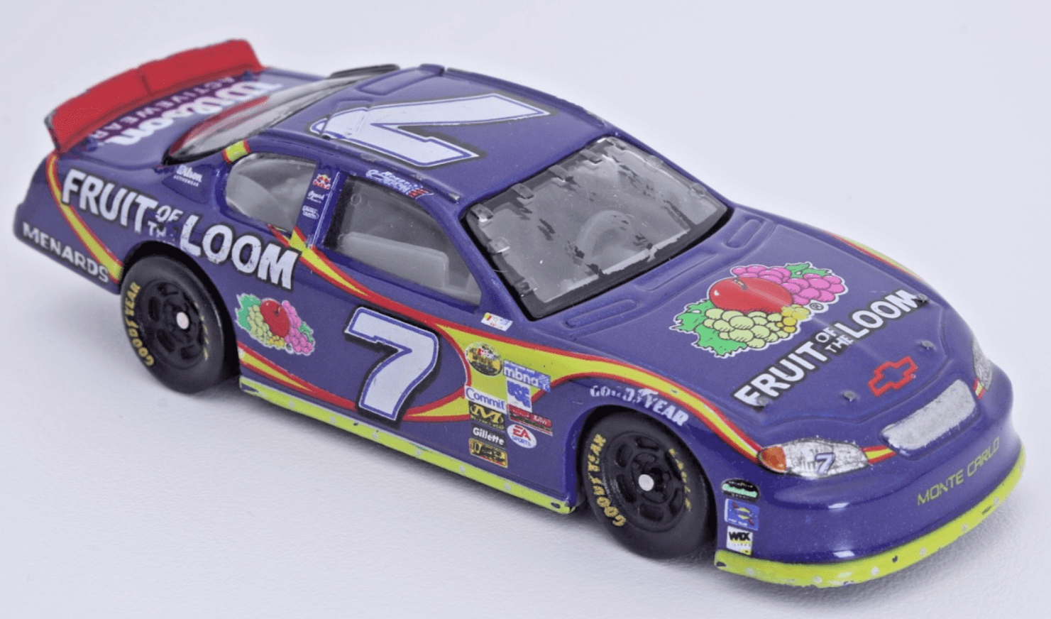 2005 Racing Champions ~ MONTE CARLO ~ ROBBY GORDON #7 Fruit of the Loom NASCAR