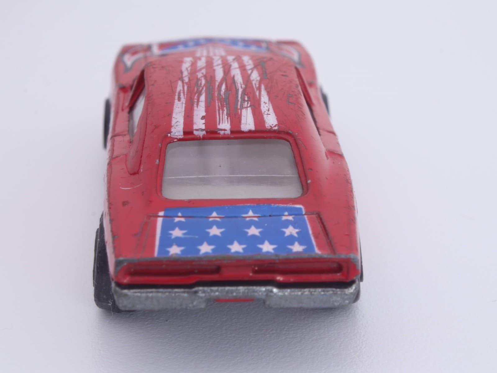 VINTAGE Zylmex Zee ~ DODGE CHARGER #3001 ~ Red Patriotic Flag Diecast - Thumbnail 7