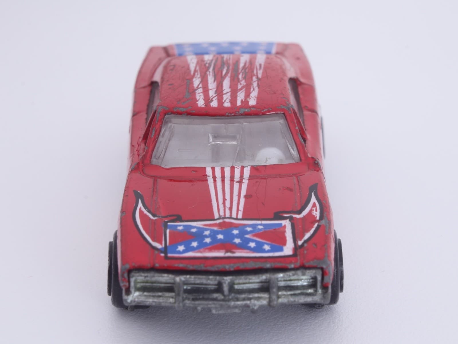 VINTAGE Zylmex Zee ~ DODGE CHARGER #3001 ~ Red Patriotic Flag Diecast - Thumbnail 8