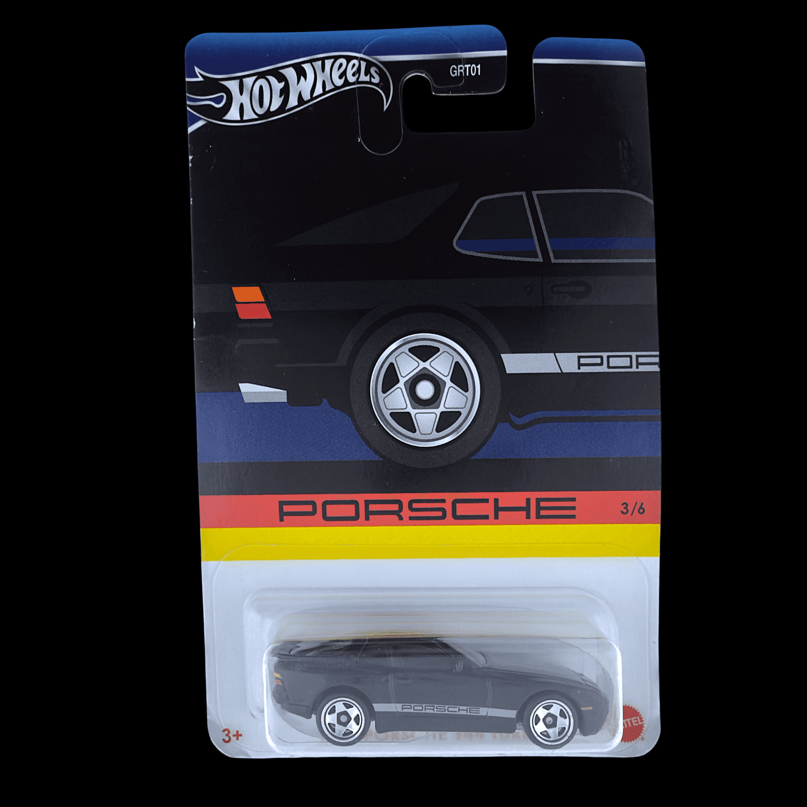 Hot Wheels 1989 PORSCHE 944 TURBO ~ Porsch Series 3/6 ~ Black