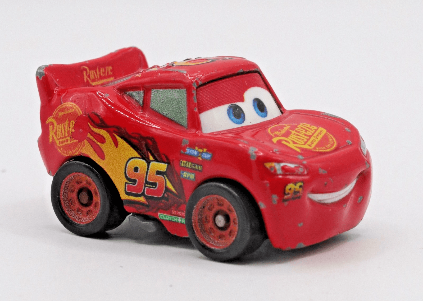 Disney Pixar Cars ~ Mini Racers ~ LIGHTNING MCQUEEN #95 Rust-eze 1:100