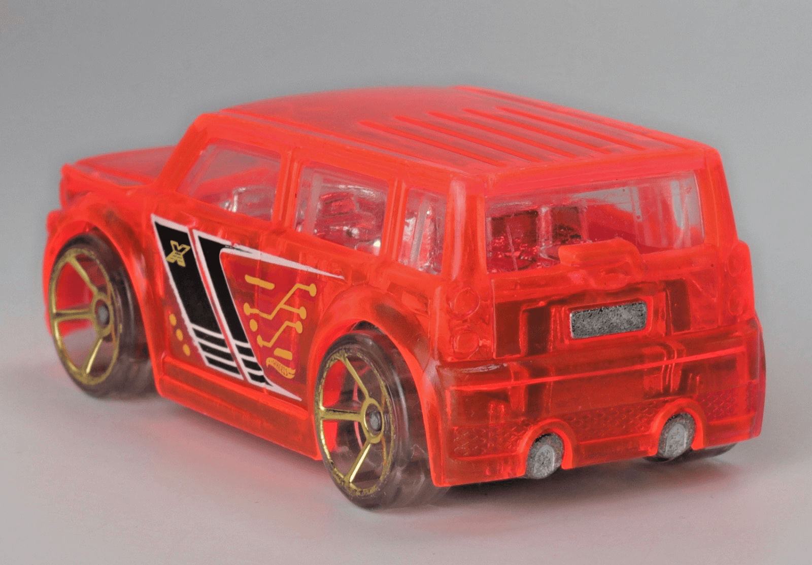 Hot Wheels ~ 2004 SCION XB 053 ~ Translucent Orange - Thumbnail 5