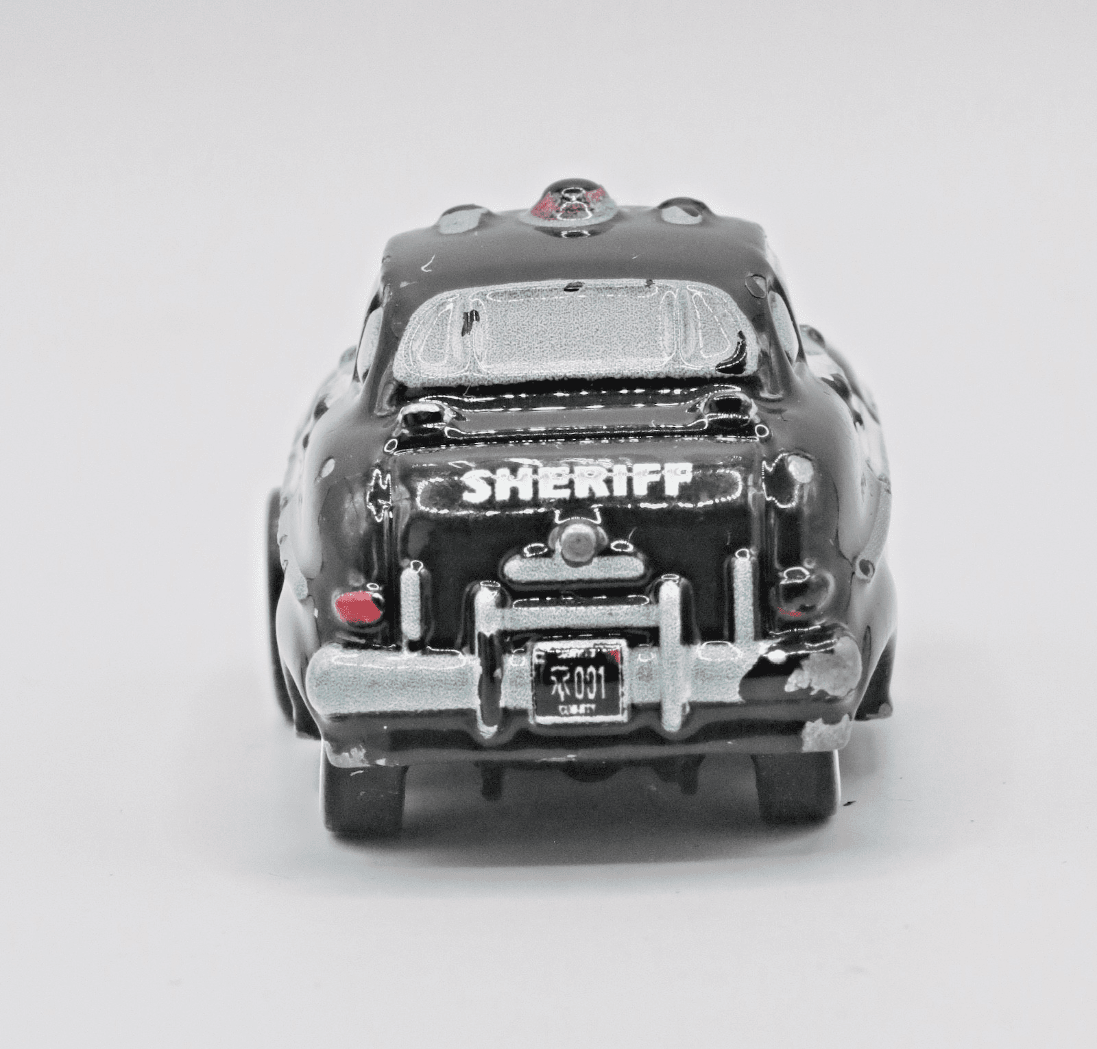 Disney Pixar Cars ~ Mini Racers ~ SHERIFF ~ 1:100 Diecast Mercury Police Toy - Thumbnail 4